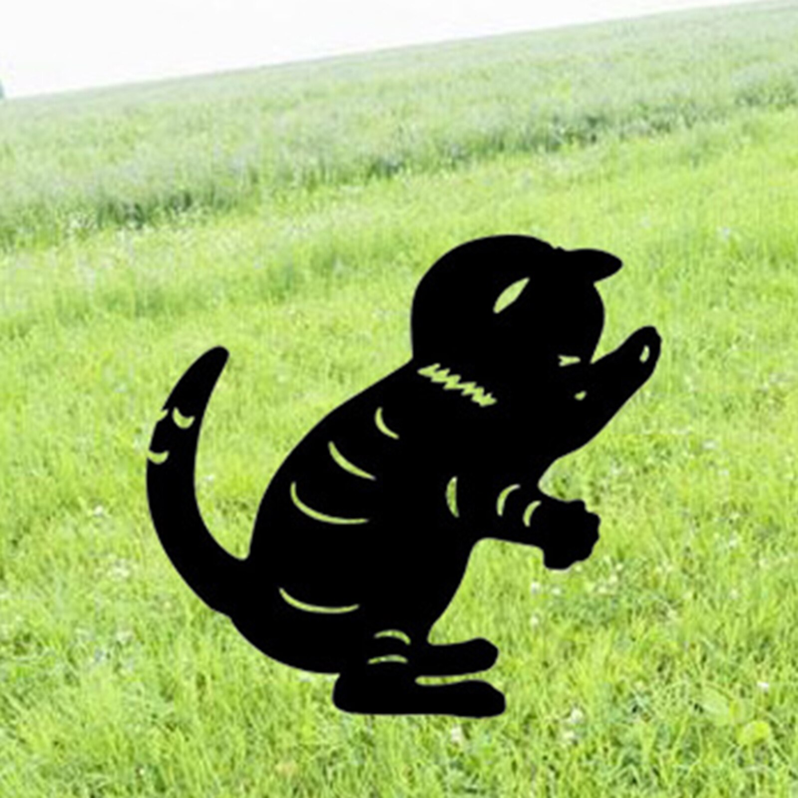 Cat Garden Acrylic Stakes Black Cat Silhouette Stake for Yards, Gardens Animal Lawn Decorations, Cat Toys for Cat Lovers