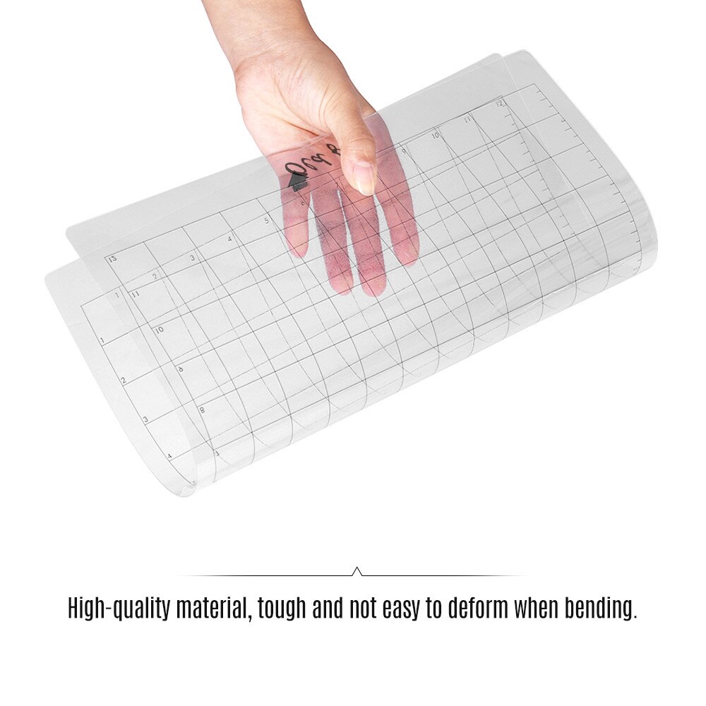 10pcs Replacement Cutting Mat Transparent Adhesive Mat with Measuring Grid 12x12 Inch for Silhouette Cameo Plotter Machine