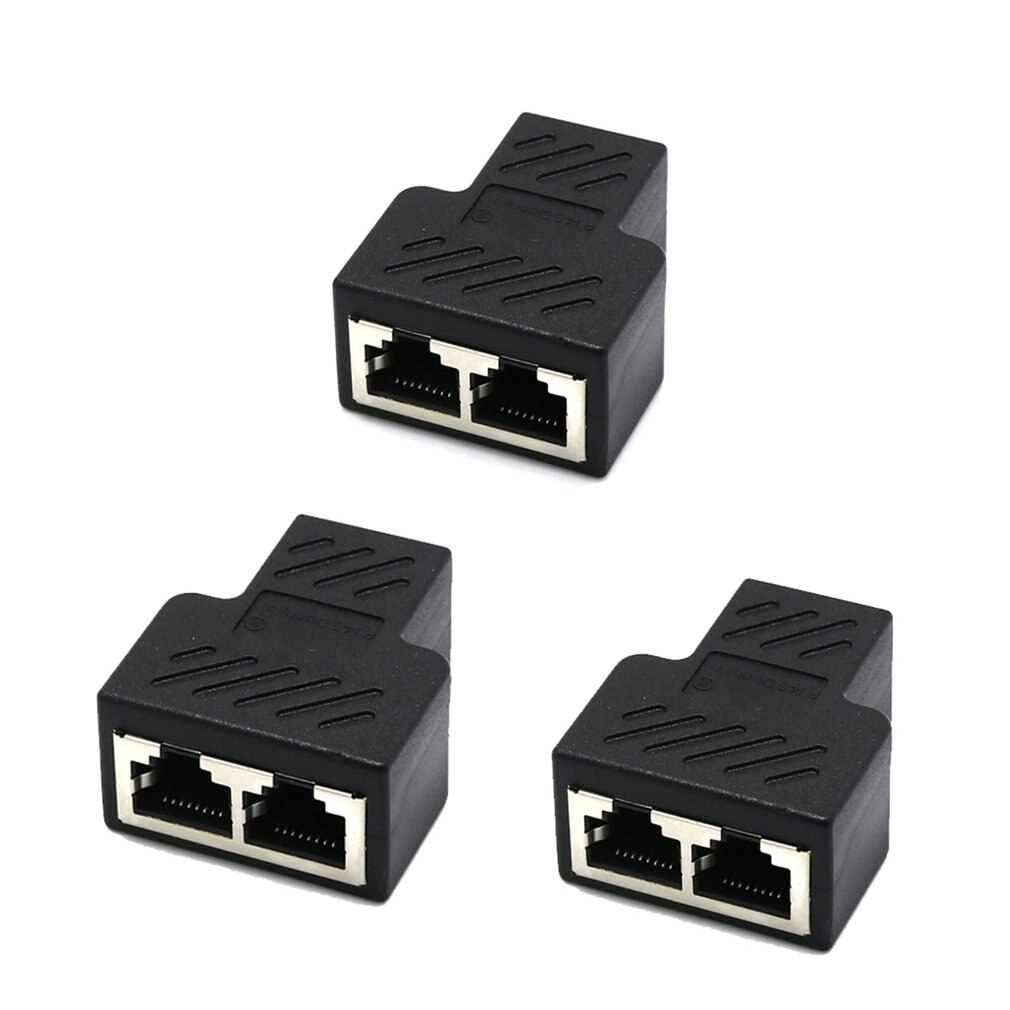 Splitter Ethernet RJ45 Cable Adapter 1 Male To 2 Female Port LAN Network Connector Wire Ethernet RJ45 Cable Adapter