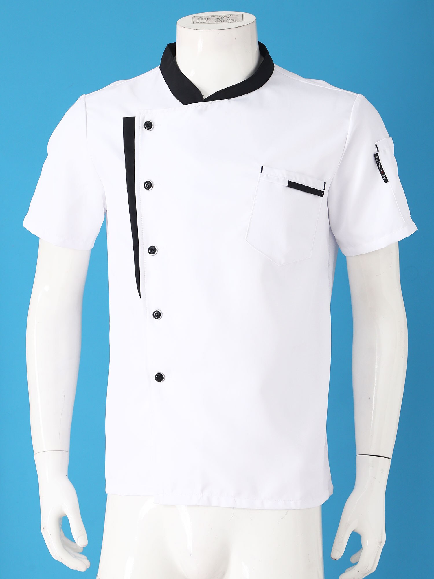Unisex kokkejakke herre kokkejakke restaurant køkken kokkeuniform restaurant hotelkøkken madlavningstøj catering kokkeskjorte