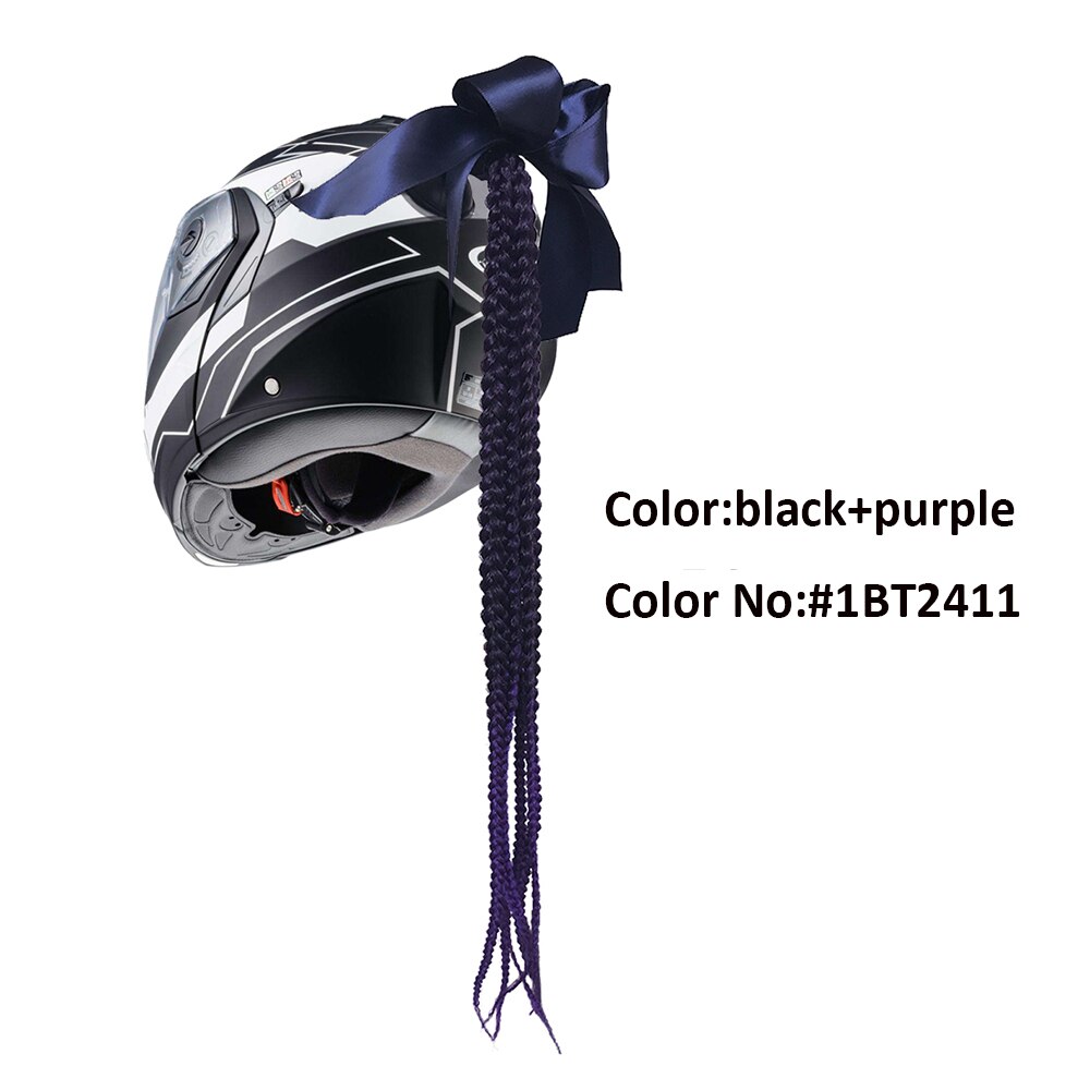 Helmet Braid Motorcycle Motorbike Woman Helmet Braids Twist Sucker Braids for Helmet: 1