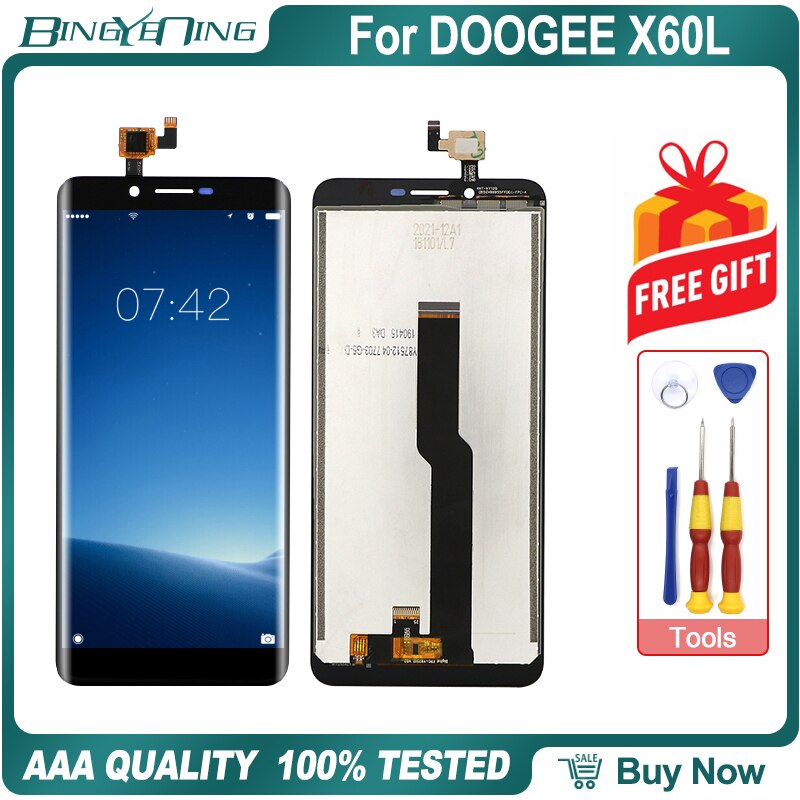 100% Original For DOOGEE X30/X60/X60L/X70/X95 Screen Assembly + Frame Repair Replacement Accessories