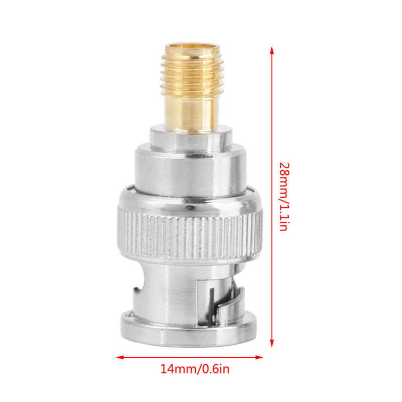 Digitale Stroomtang 2 Stuks Bnc Mannelijk Naar Sma Vrouwelijke Soort Rf Connector Coaxiale Adapter Test Converter Stroomtang