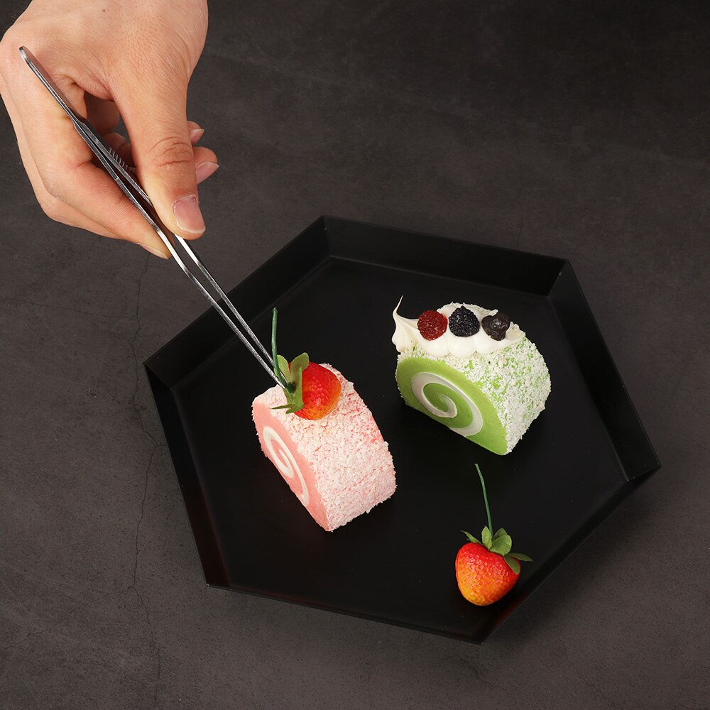 1PC Various Sizes Plating Chef Food MiniTweezer BBQ Clip Barbecue Tongs Serving Presentation Stainless Steel Offset Kitchen Tool