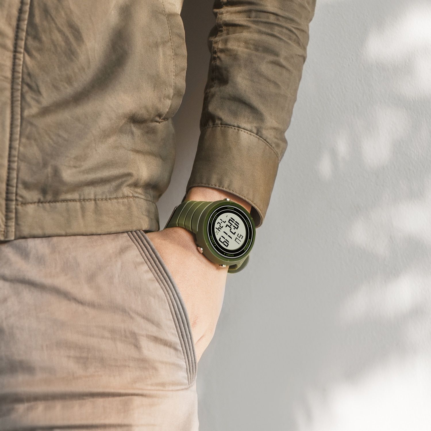 Synoke Sport Horloges Grote Wijzerplaat Display Horloges Alarm Waterdichte Siliconen Band Multifunctionele Horloges Relogio Masculino