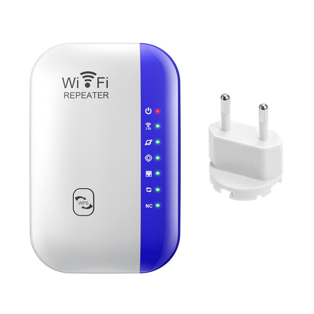 300M amplificador repetidor WiFi amplificador teléfono móvil ordenador señal inalámbrica extensor de rango para interior 90X80X70mm: EU Plug