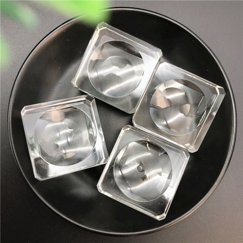 4 Size Clear Vierkante Kuiltje Crystal Bal Display Bases Tafel Houder Stand Thuis Natuurlijke Quartz Kristallen