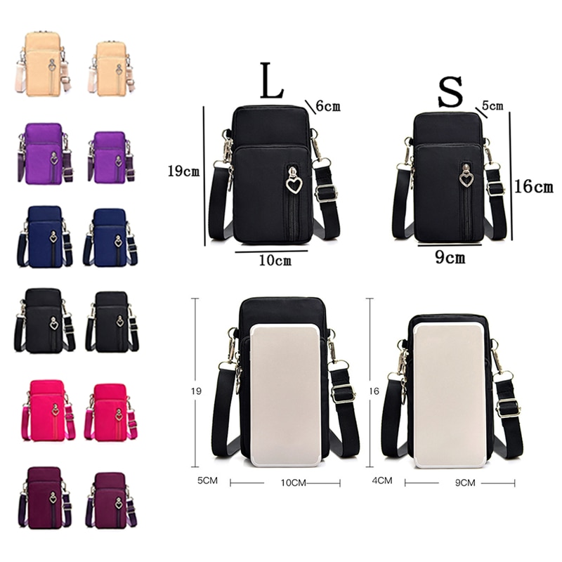 Woman Messenger Bag Mini Shoulder Bag Diagonal Multi-Function Mobile Phone Bag Outdoor Earphone Pouch Sports Bag