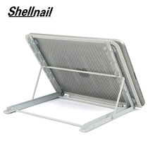 Shellnail Adjustable Laptop Stand Folding Cool Mesh Bracket Desktop Office Tablet For iPad Heat Reduction Holder Mount Support