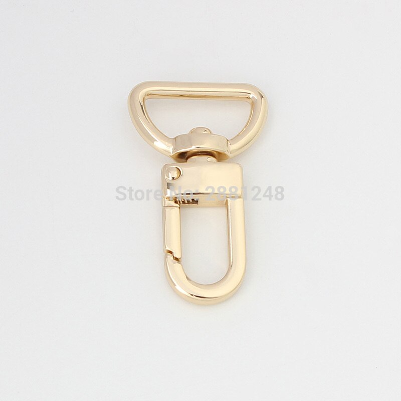 10-30pcs 20mm tone trigger snap hook clasp metal clip swivel dog leash purse parts making rainbow hardware: Light gold / 10 pieces