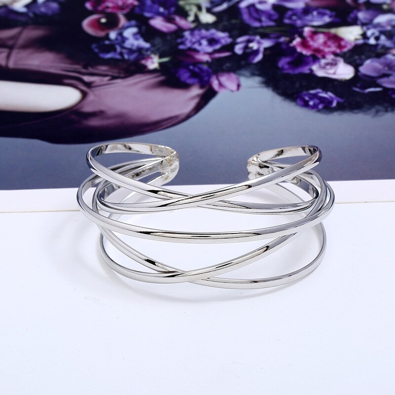 Punk Cuff Bangles For Women Big Bohemia Indian Bracelets & Bangles Women's Female Cute Ladies Jewelry cuff bracelets: style 2 si