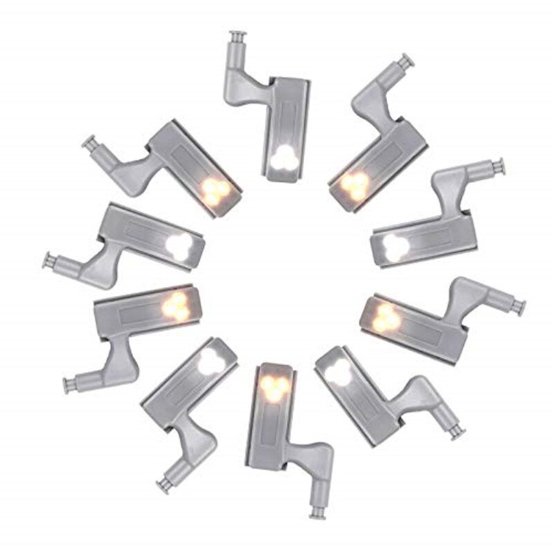 2/5/10 stuks led-kastverlichting met aanraaksensor, kastbinnenscharnierlamp, kledingkast, nachtlampje voor thuiskeukenverlichting