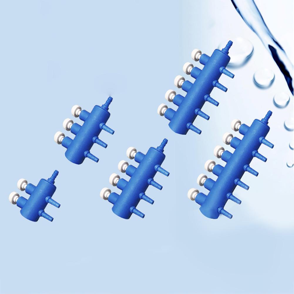 2 3 4 5 6 Way Aquarium Oxygen Tube Splitter Fish Tank Air Pump Accessories Air Flow Distributor Control Useful Outlet