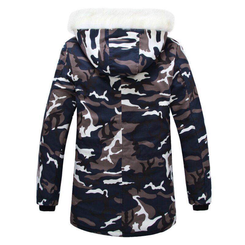Män jacka och kappor vinter män jackor väst homme parkas herr casual camouflage jacka med huva plus storlek s -5xl