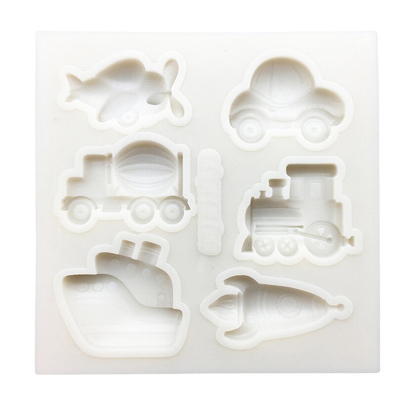 Auto Flugzeug Schiff Rakete Silikon Zucker Schimmel Cupcake Schokolade Backform Fondant Kuchen Dekorieren Werkzeuge