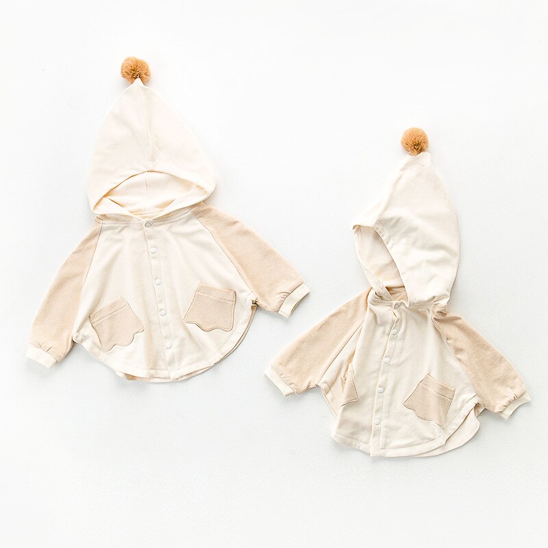 Cape pour enfants de 0 à 24M, vêtement de printemps/automne, châle pour garçons/filles, manteau à manches longues, service de sortie pour bébés