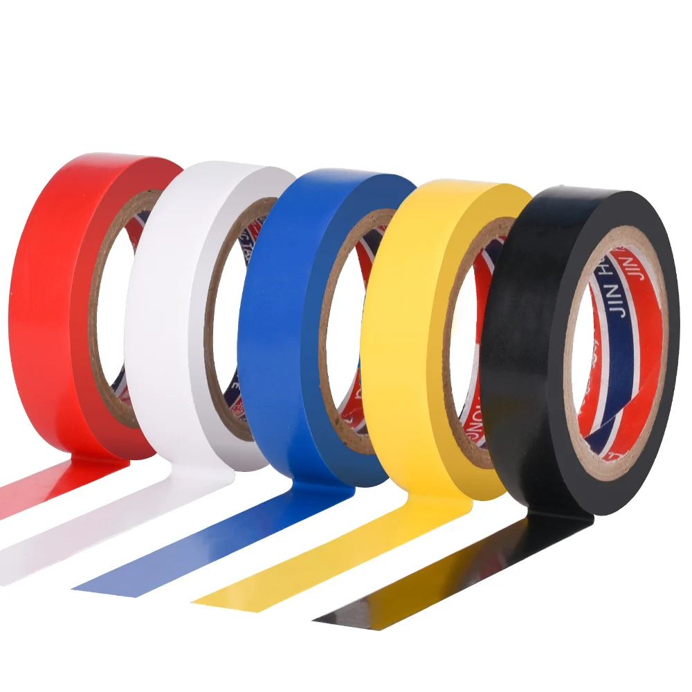 Electrical Tape, Multi-Color, 10-Pack, Great for General Home&DIY, Automotive, Electrical, Labeling and Craft Project