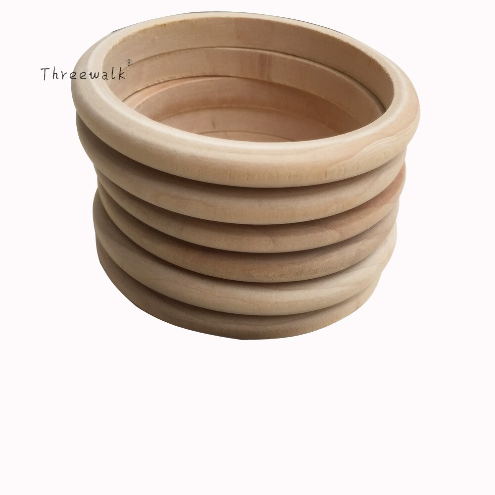 10 teile/los Dünne unvollendet Holz Armbinde Für DIY 0,8 cm Breite BG004