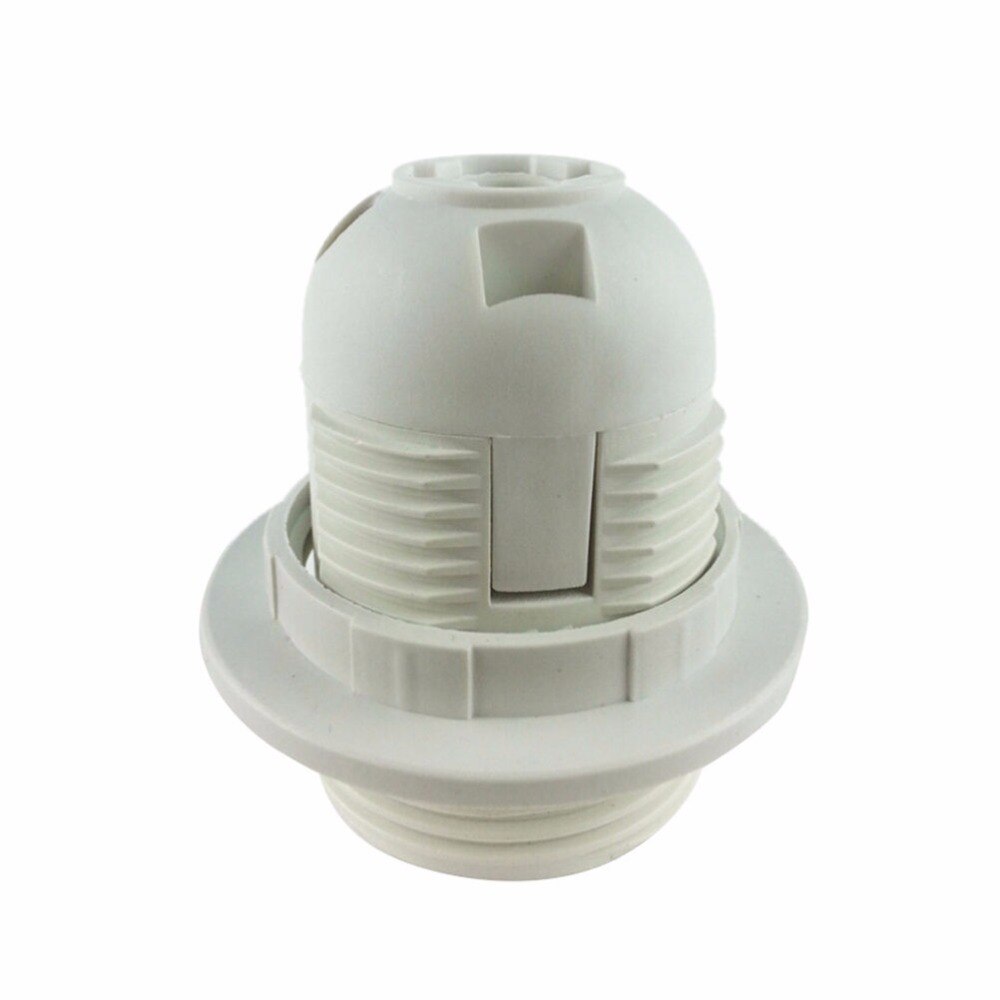 1PCS Weiß Schwarz 250V 4A E27 Glühbirne Basis Kunststoff Volle Schraube Lampe Halter Anhänger Buchse Lampenschirm Ring für E27 Glühbirne