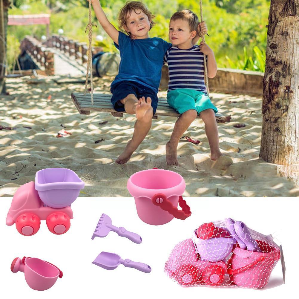 Outdoor Summer Beach Toys Accessories Sand Toys For Kids Cartoon Soft Plastic Sand Dredging And Water Plays Suit V6C8