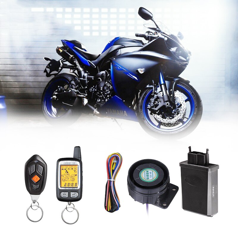 2-Weg Alarm Motorfiets Motor Start Afstandsbediening 1000M 3500M Inbreker System12V Motorbike Led Display Startonderbreker
