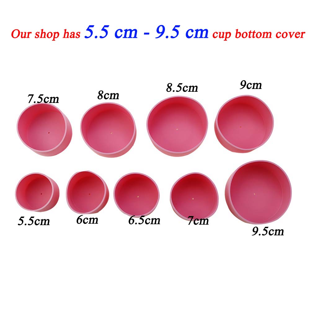 5.5cm Water Cup Mat Silicone Thermos Coasters 55mm Cup Bottom Ring Wear Resistant Shatter Resistant Bottom Cover Coaster
