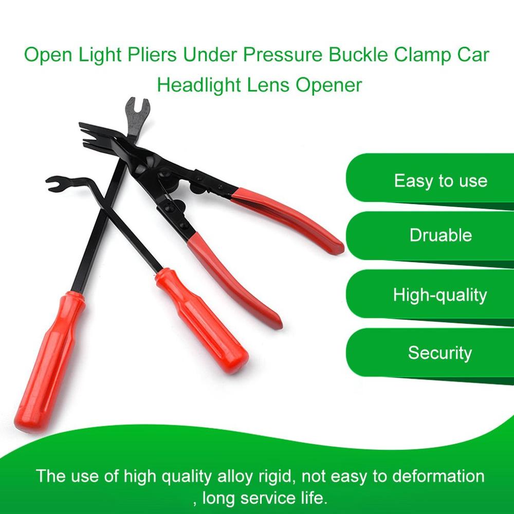 neue Offene Licht Zangen Unter Druck Schnalle Clamp Kunststoff Entferner Auto Scheinwerfer Objektiv Opener Reparatur Zerlegen Zange Heißer