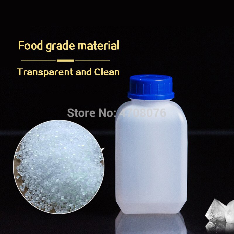 Pe-laboratoriovarkaudenestoinen reagenssipullo asteikolla, muovinen näytepullo kierrekorkilla, litteä kemialliseen kokeeseen 500ml 6 kpl/pakkaus