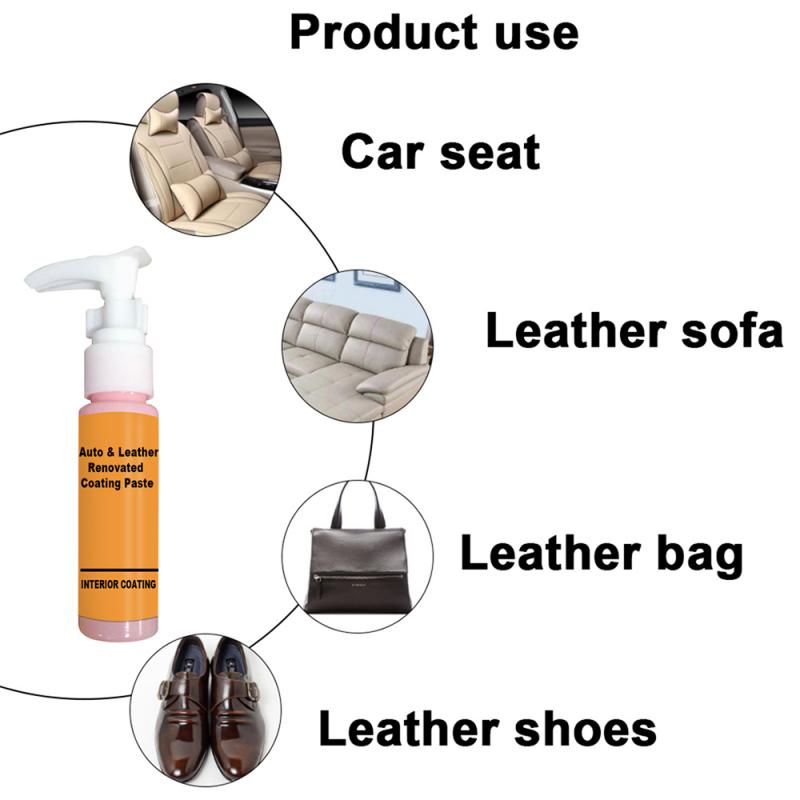 30ml Leather Repair Agent Auto Leather Renovated Coating Paste Maintenance Agent Leather Renovated Coating Liquid For Coat Sofa