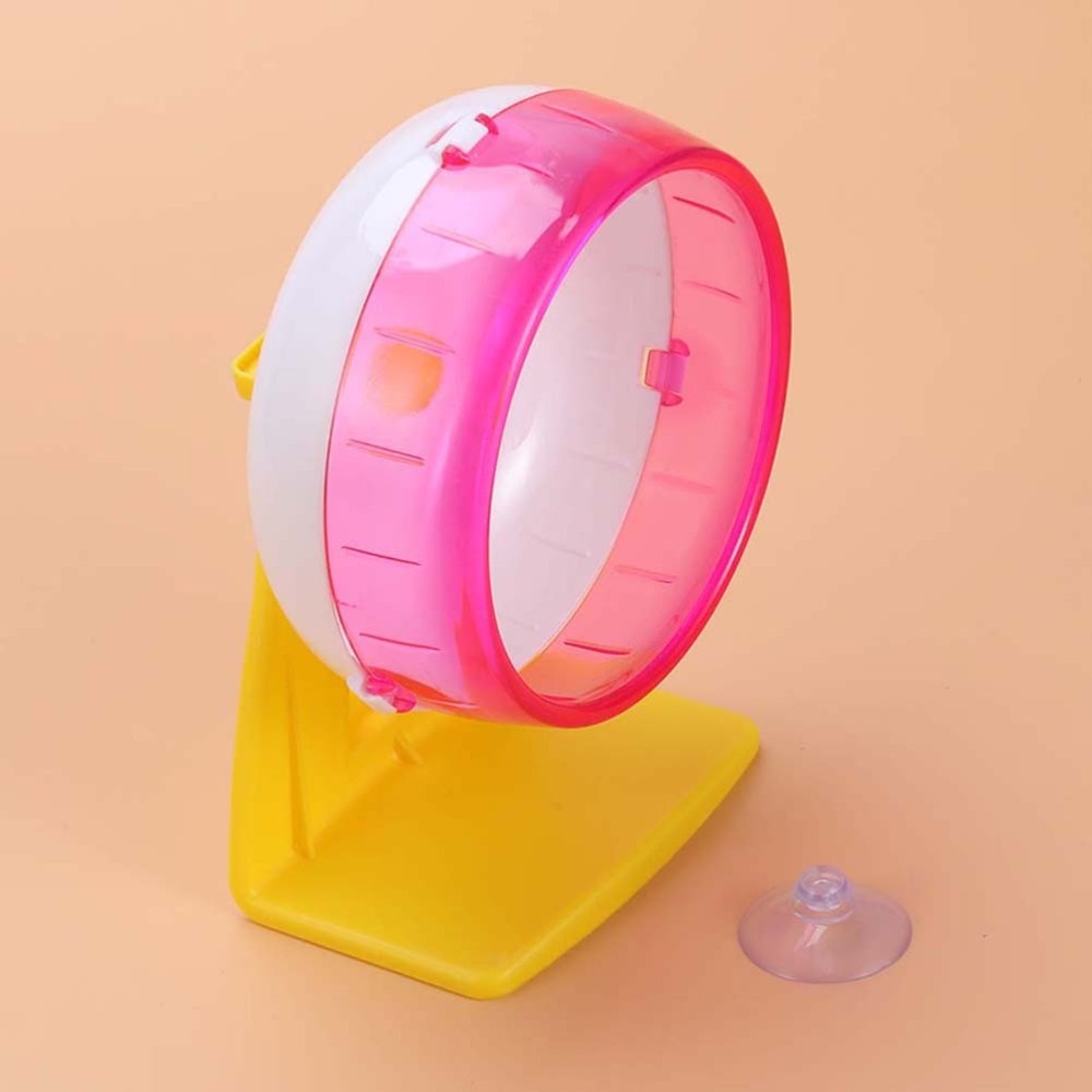 1 rueda de juguete de plástico de 12cm para hacer ejercicio, rueda para correr, suministros para mascotas, juguete de entrenamiento para ratones hámster erizo