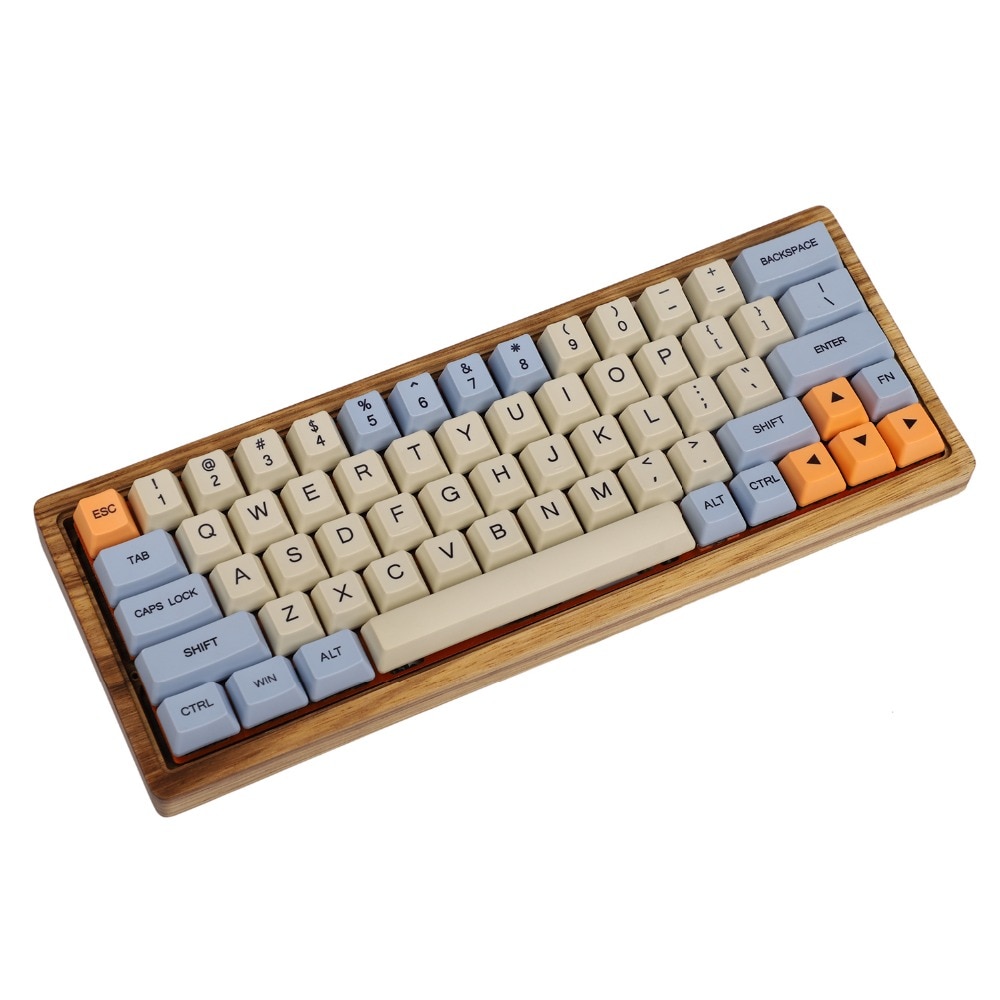 Ymdk Blauw Beige Oranje Dye Sub 64 68 Minila Keyset Dikke Pbt Oem Profiel Mac Keycap Voor Filco Minila YD60M XD64 GK64 Tada68
