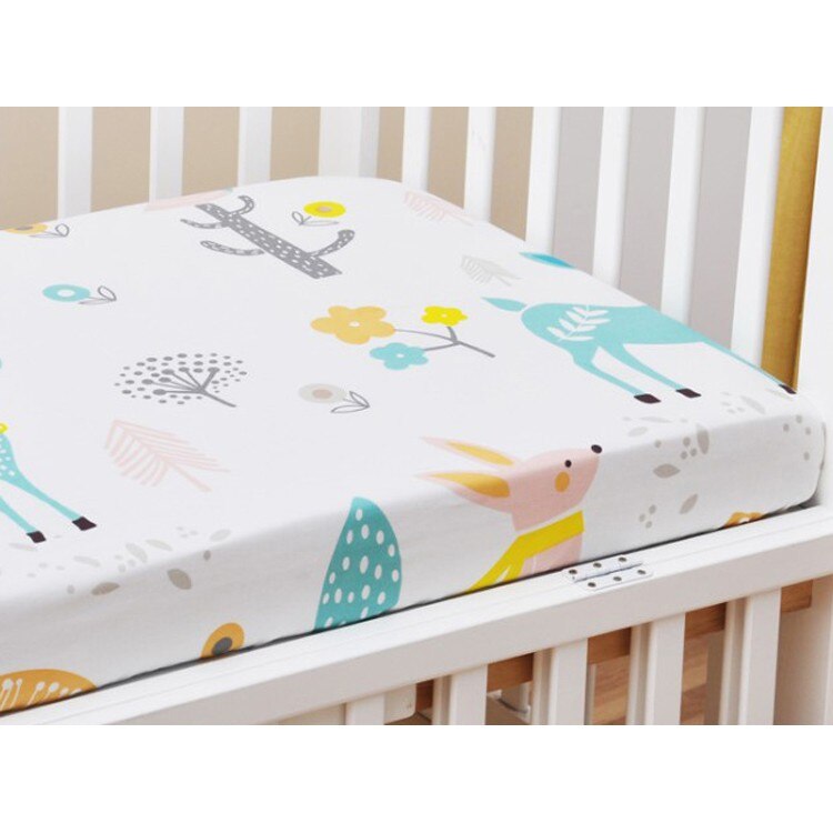 Baby crib laken barnehage sengetøy dekke laken baby seng madrass cover fitted sheet