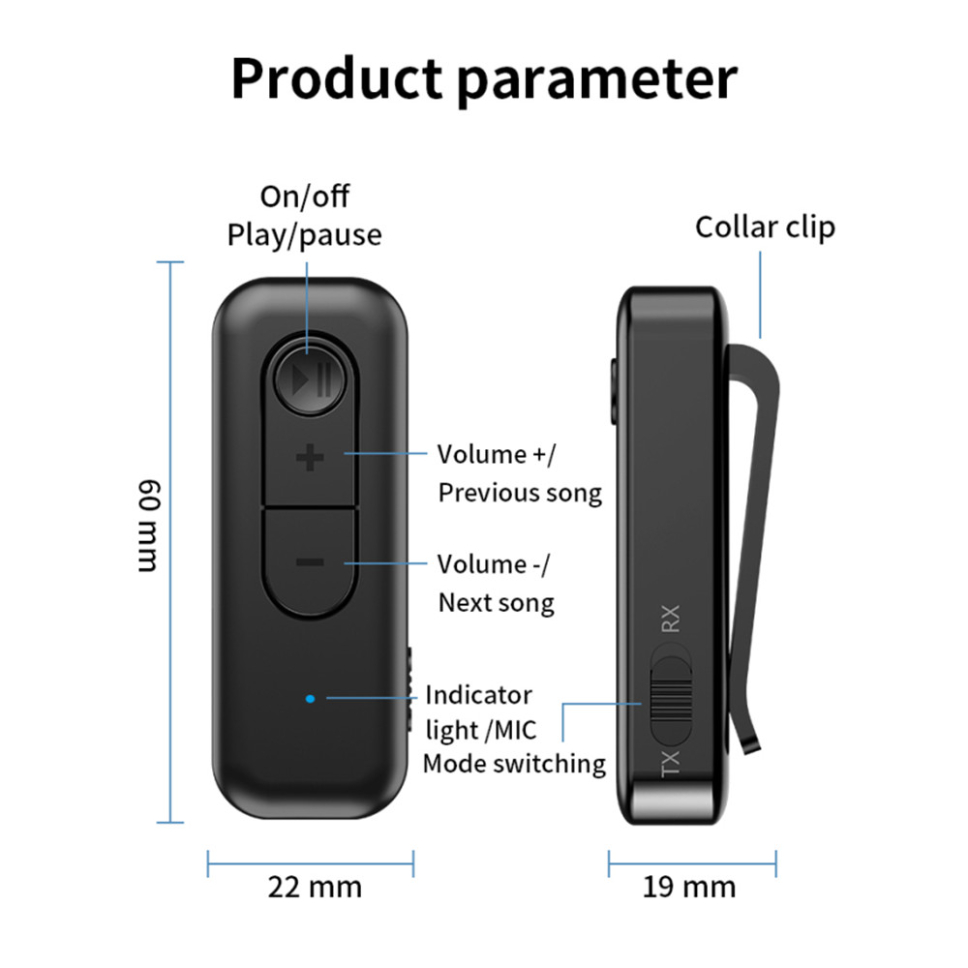 Bluetooth Adapter 5,3 Drahtlose Bluetooth Empfänger Für 3,5mm Jack Kopfhörer Aux Bluetooth Sender Für Kopfhörer TV Auto Audio: Default Title