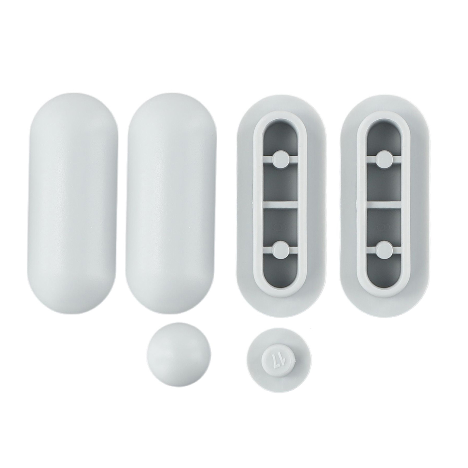 Tampons de siège de toilette gris résistants aux chocs, tampons de remplacement, accessoires-pièces, couvercle d'outil de fermeture, amortisseur d'arrêt