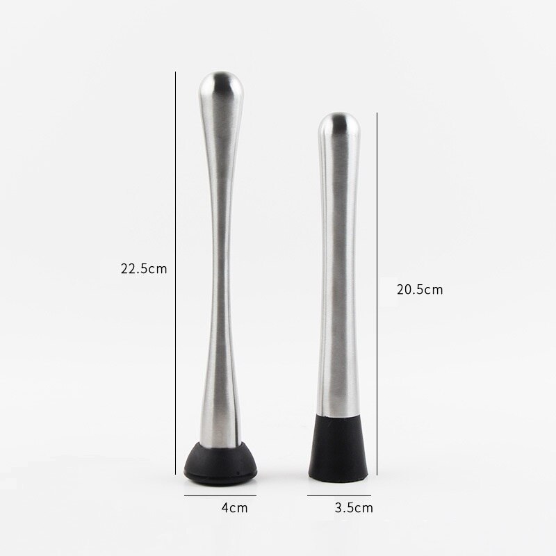 Cocktail Muddler Barware Mojito Cocktail Stainless Steel Bar Mixer DIY Drink Fruit Muddler Crushed Ice Barware Bar Tool