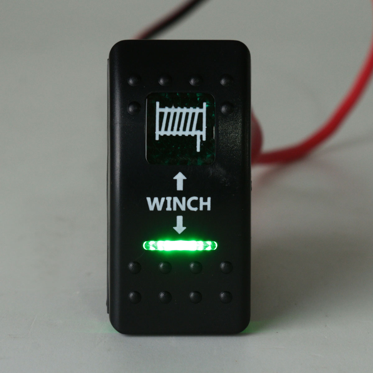 12V 24V Car Boat LED Rocker Switch Winch In Winch Out Dual LED Light Blue Red Orange Green White 7pins