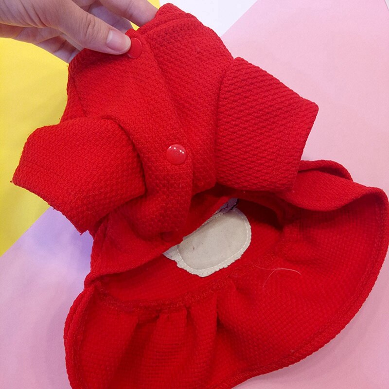 Dog Dress Winter Pet Dog Warm Clothes Dog Girl Costume Princess Dress 2-legged Cute Apparel Christmas Decor