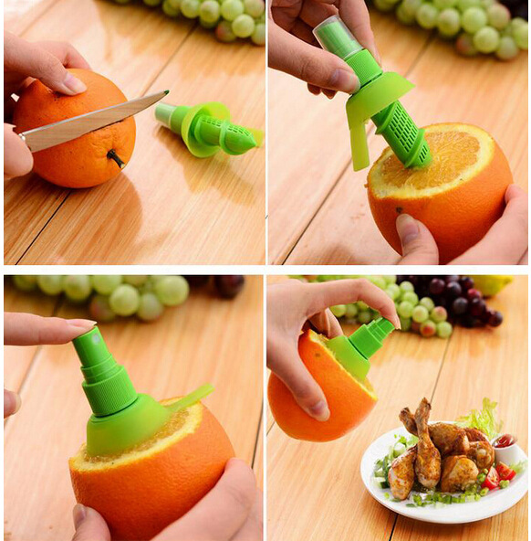 1pc appelsinjuice presse juice juicer citron spray tåge appelsin frugtpresser sprøjte køkken madlavningsværktøj  ok 0265