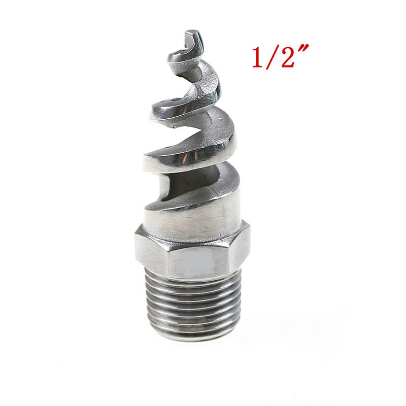 1/2" Full Cone Spiral Jet Nozzle Stainless Watering Mist Sprinkler For Garden And Lawn Irrigation: Default Title