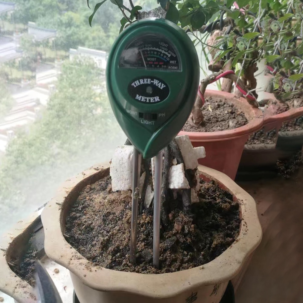 Monitor Temperature Sunlight Tester Soil PH Level Tester PH Moisture Meter Sunlight Intensity Measurement Analyzer