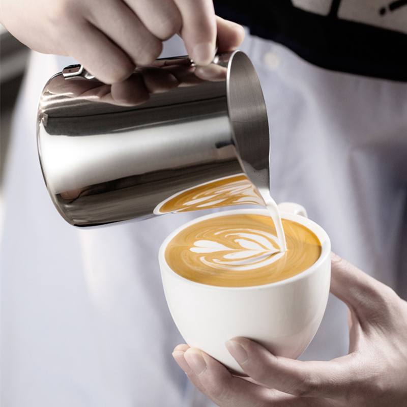 Stainless Steel Milk Frothing Jug Milk Pitcher Espresso Coffee Pitcher Barista Craft Coffee Latte Milk Jugs Frother Cup Pitcher