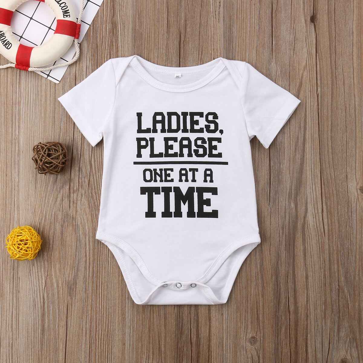 Brand Newborn Infant Baby Girls Boys Summer Jumpsuits Letter Print Short Sleeve White Cotton Brief Bodysuits Playsuit