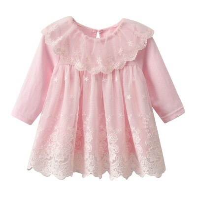 Meisjes Jurken Herfst Mode Prinses Jurken Bruiloft Baljurk Kids Jurk Meisje Verjaardag Doop Meisjes Kleding: Roze / 18m
