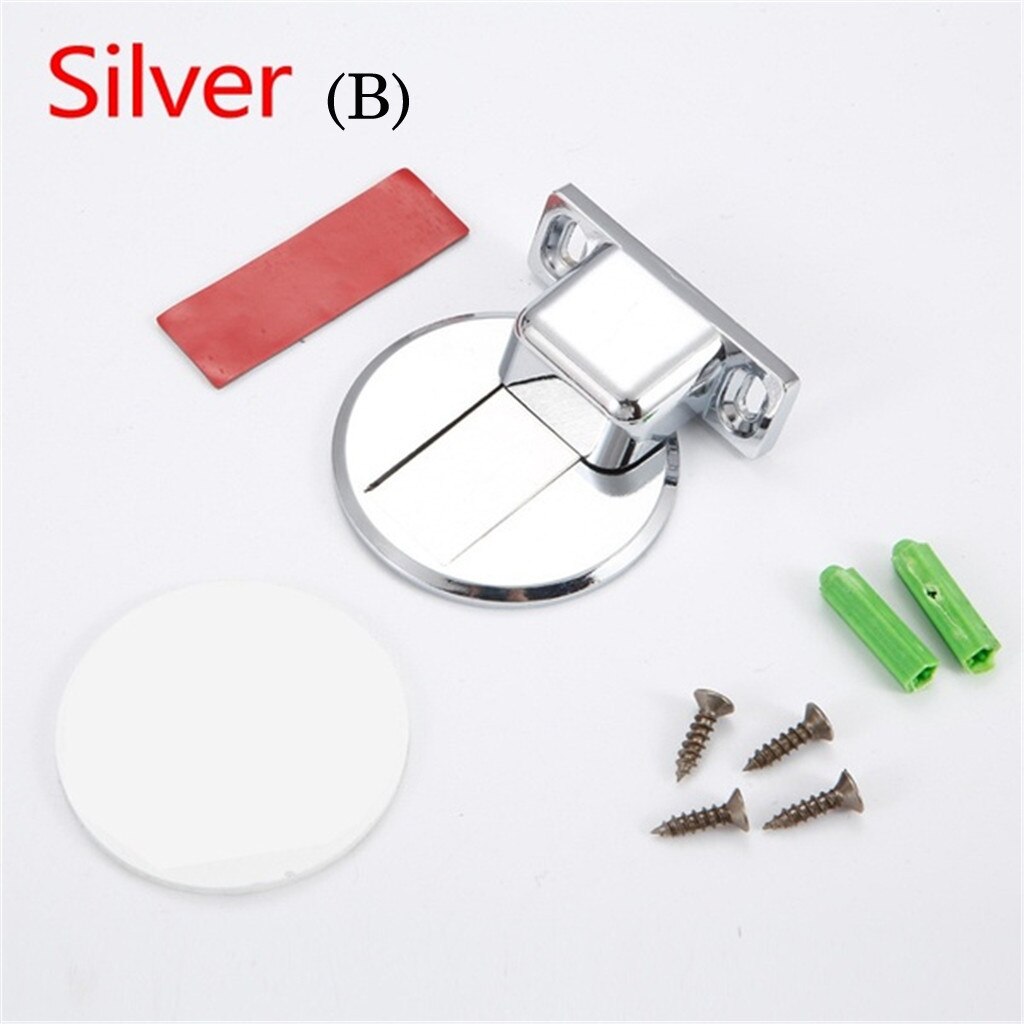 1pc Door suction device Suction Door Stops Invisible Anti-collision Punch Stainless Steel Magnetic Home#35