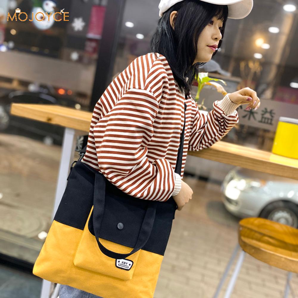 Multifunctionele schoudertas van canvas voor dames, grote capaciteit, damestas voor school en student, in populaire kleuren