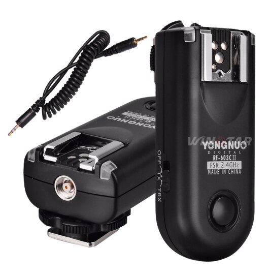 YONGNUO RF-603 II C1 Radio inalámbrico, disparador de Flash remoto para Canon 1100D 1000D 600D 700D 650D 100D 550D 500D 450D 400D 350D 300D: RF603II-C1