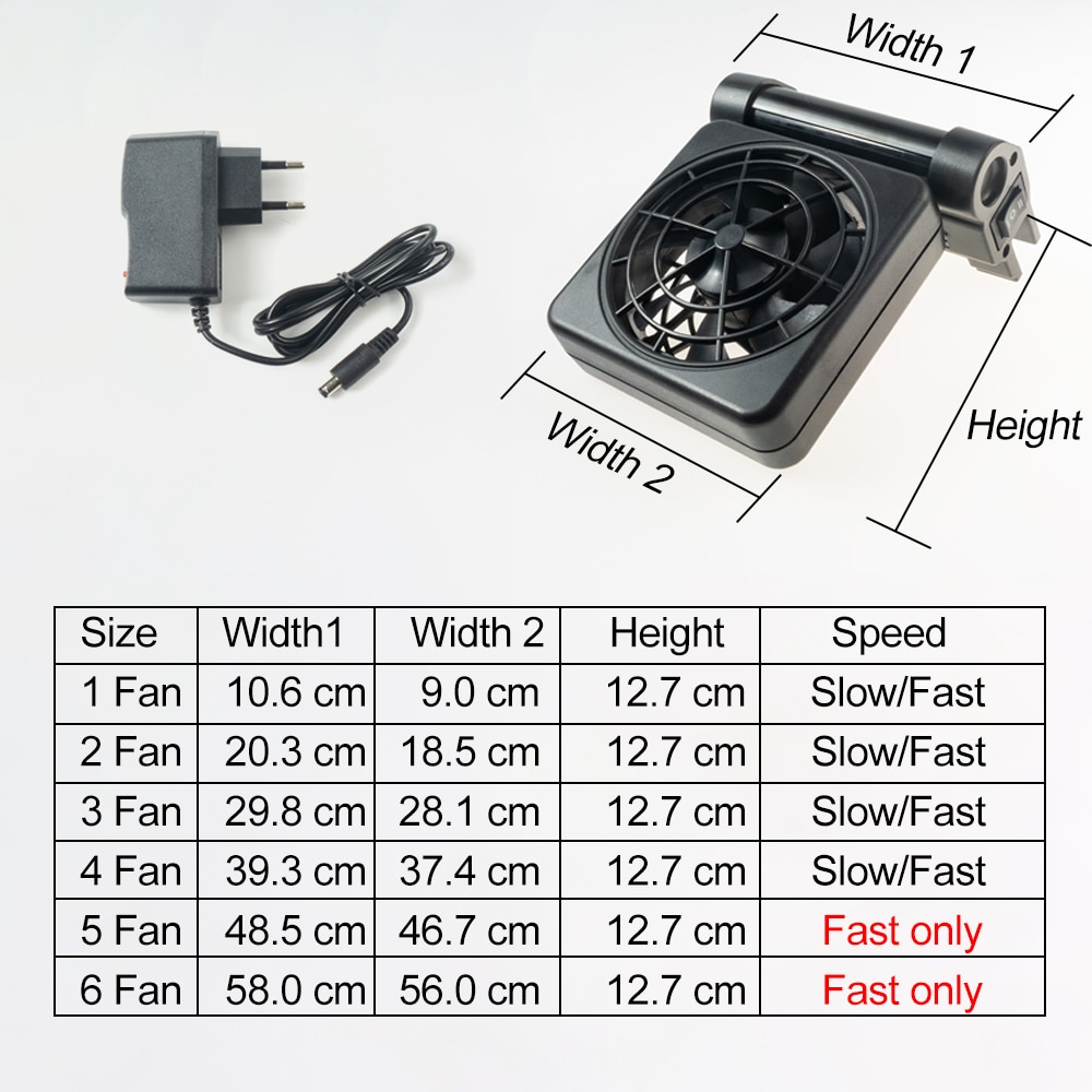 Aquarium Lüfter 100-240V Wasser Kühler für Aquarium Wasser Kühler Kühlung für Aquarium Garnelen/Gepflanzt zubehör Liefert