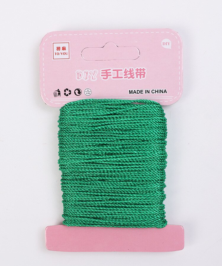 1.5mmx20m Hand knitting Jute Rope for Handcraft Supplies Packaging Stuff Bouquet wrapping: 03  green