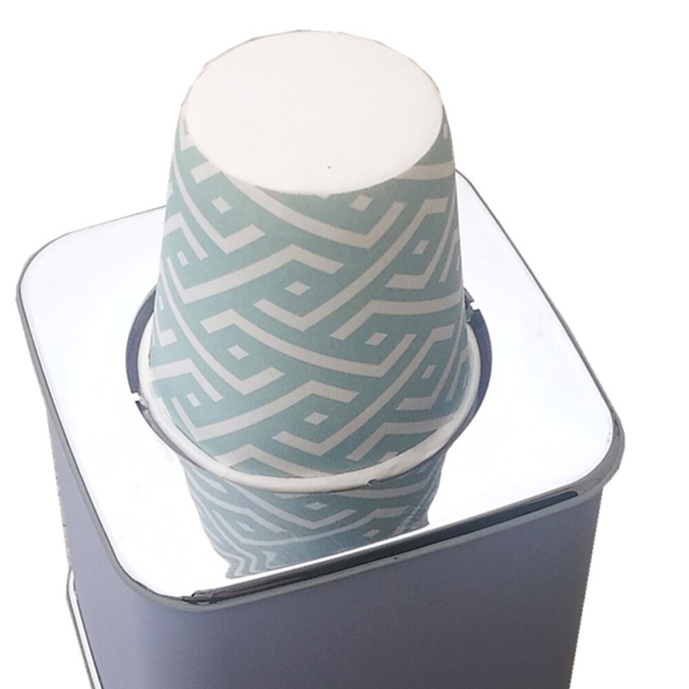 Disposable Water Cup Dispenser Paper Cup Dispenser Type Beverage Cup Holder with 20PCS Cup (Random Pattern Cup)