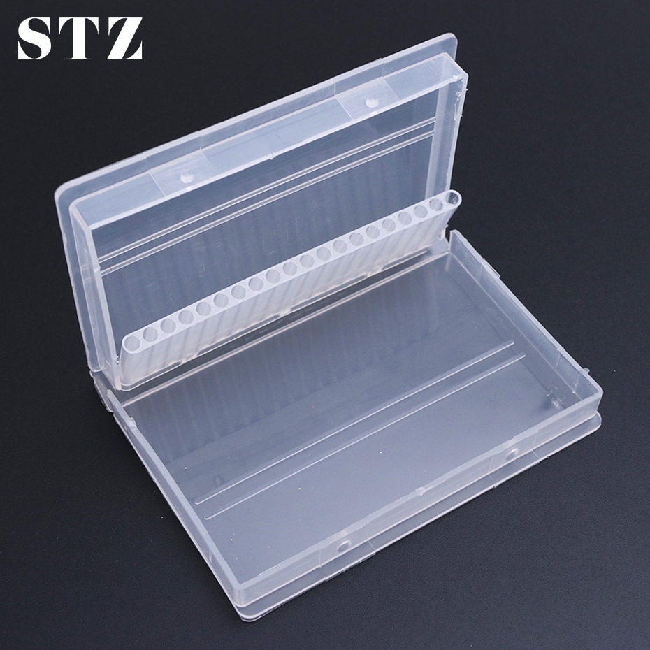 STZ 20 Slot Acryl Nagel Bohrer Lagerung Kasten Leere fallen Stand Anzeige Container Fräsen Cutter Halfter Manikübetreffend Zubehör A35